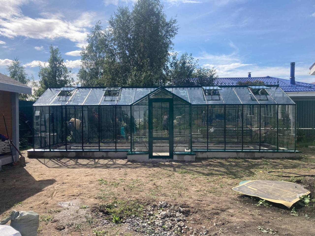 Ленточный фундамент под теплицу - фото 1